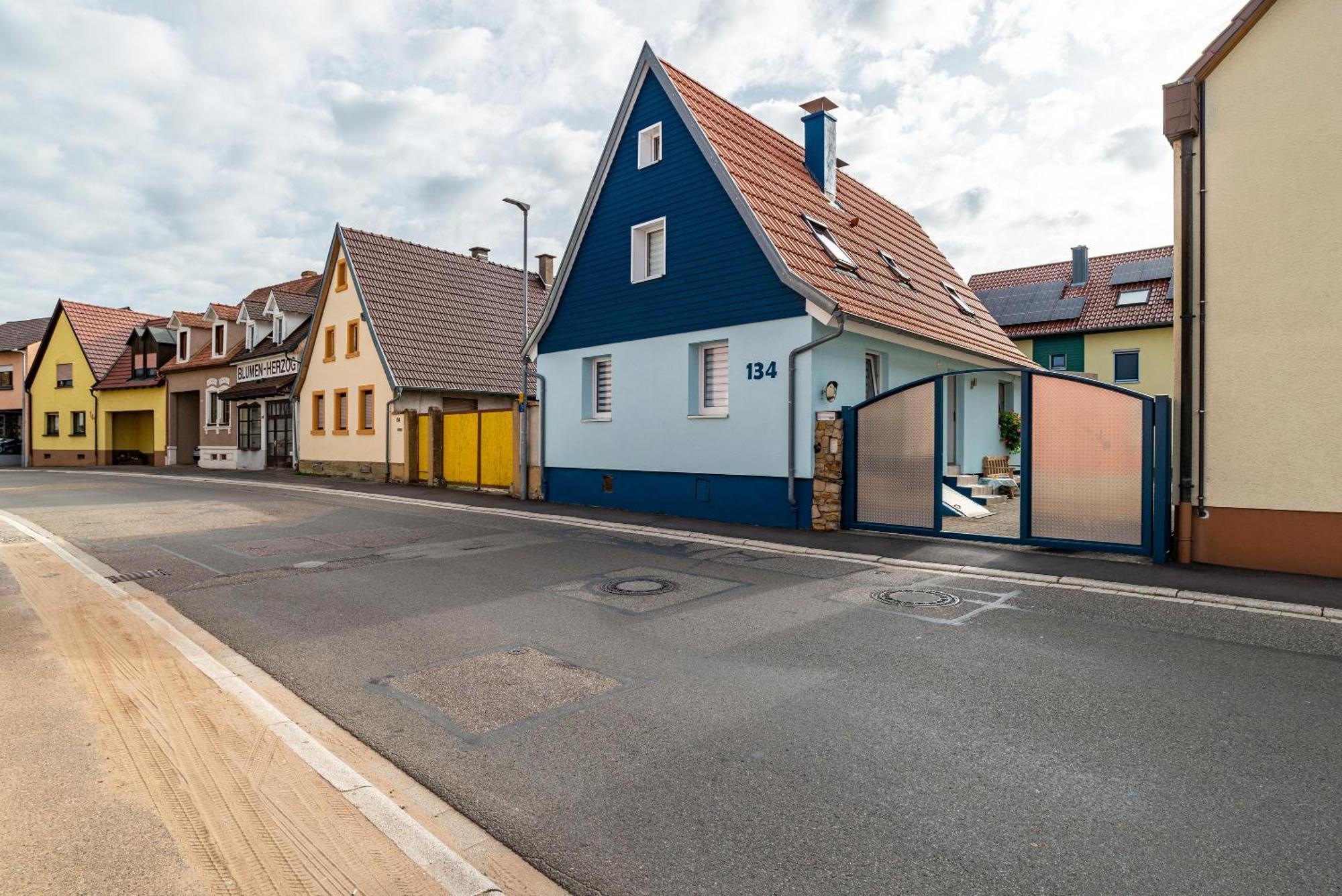 Ferienwohnung Blaues Haus Ubstadt-Weiher Eksteriør billede