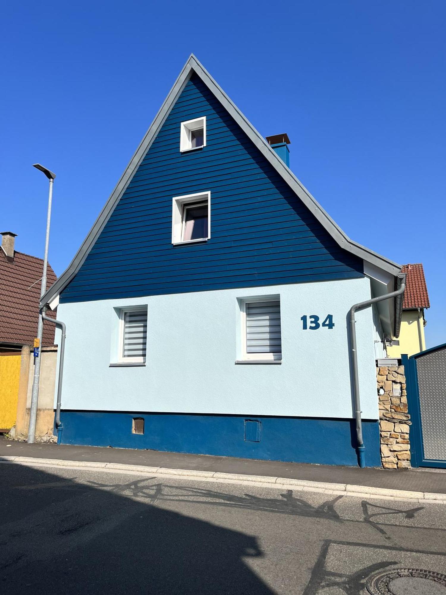 Ferienwohnung Blaues Haus Ubstadt-Weiher Eksteriør billede